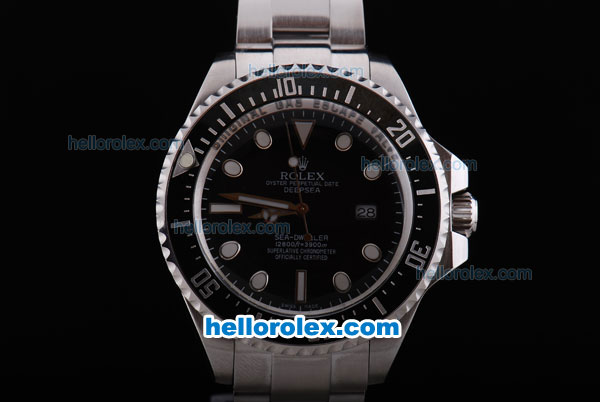 Rolex Sea-Dweller Deep sea Chronometer Automatic Movement With Black Dial and Bezel - Click Image to Close